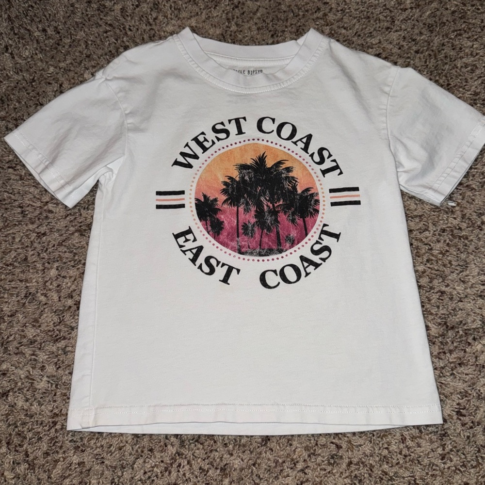 Little Bipsy West Coast East Coast Kids T-Shirt - White